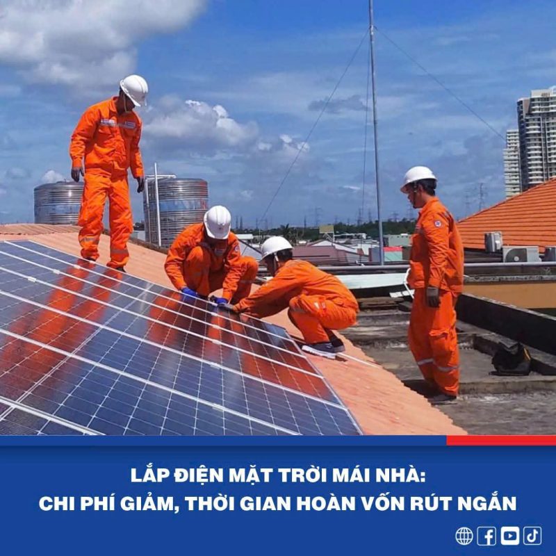 XU HƯỚNG LẮP ĐIỆN MẶT TRỜI MÁI NHÀ